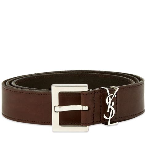 ysl belt brown